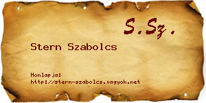 Stern Szabolcs névjegykártya